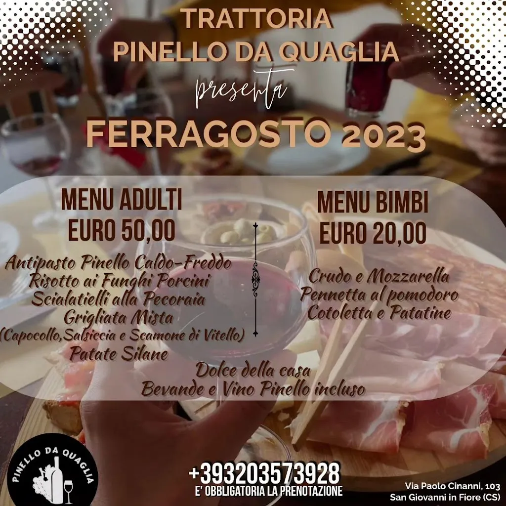 Menu_Trattoria Pinello da Quaglia_San Giovanni in Fiore_image_2