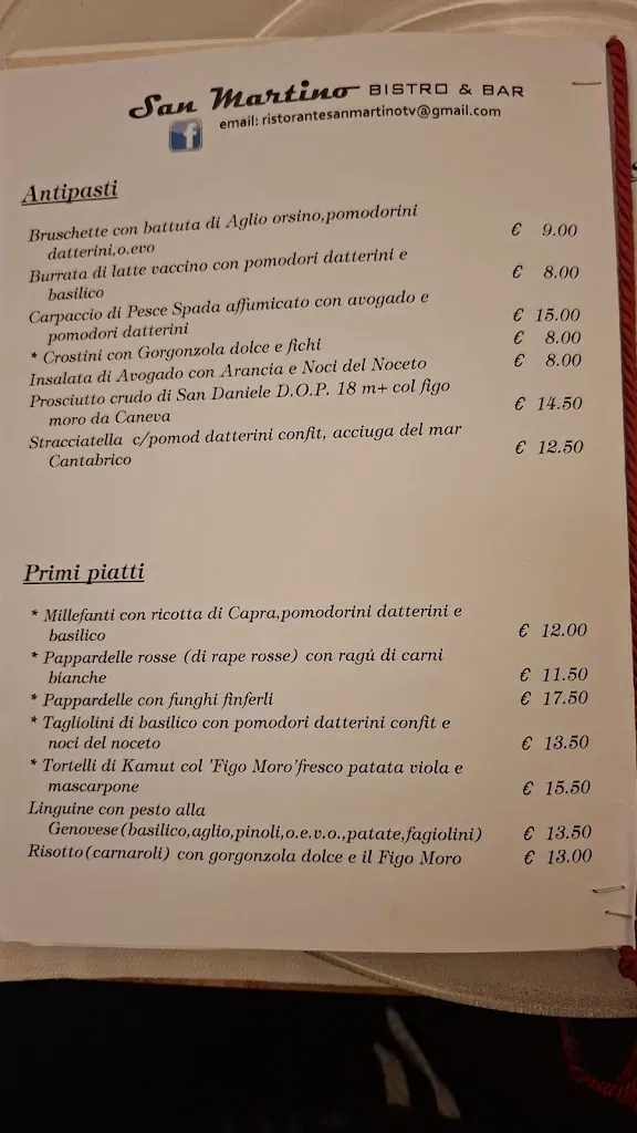 Menu_San Martino BISTRO & BAR_San Martino_image_1