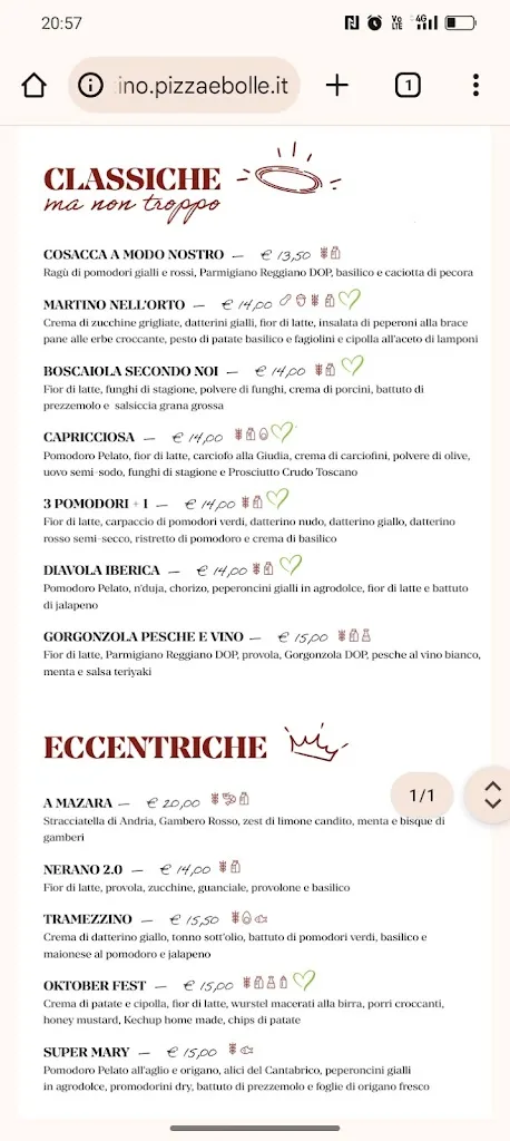 Menu_San Martino Pizza & Bolle - Gasometro_San Martino_image_1