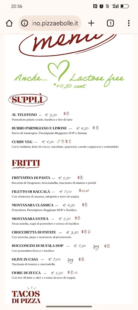 Menu_San Martino Pizza & Bolle - Gasometro_San Martino_image_2