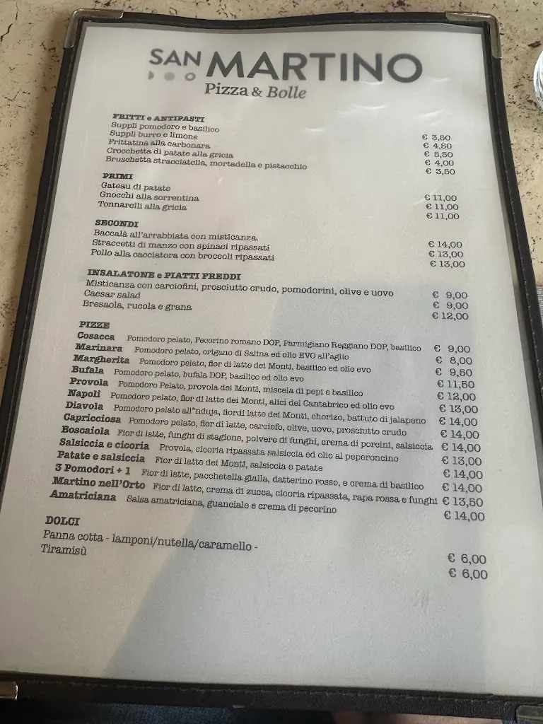 Menu_San Martino Pizza & Bolle - Gasometro_San Martino_image_3