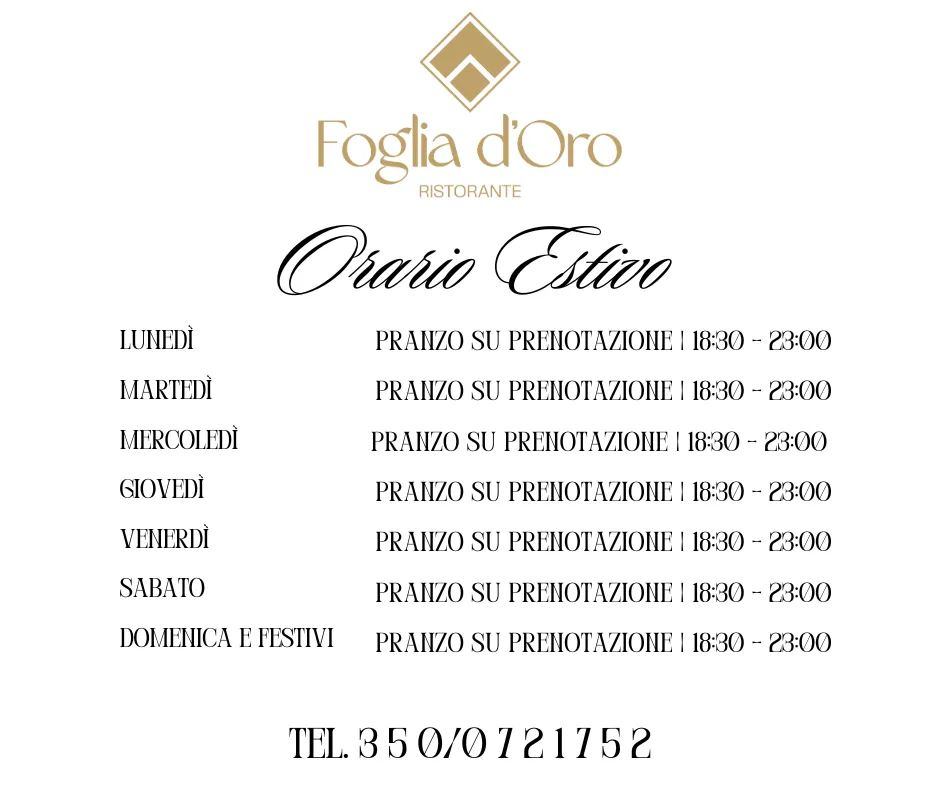 Menu_FOGLIA D'ORO RISTORANTE_San Vito Sullo Ionio_image_1