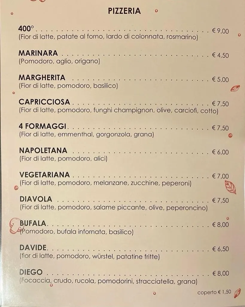 Menu_Pizzeria 400 gradi di Luca Marsella_San Vito Sullo Ionio_image_2