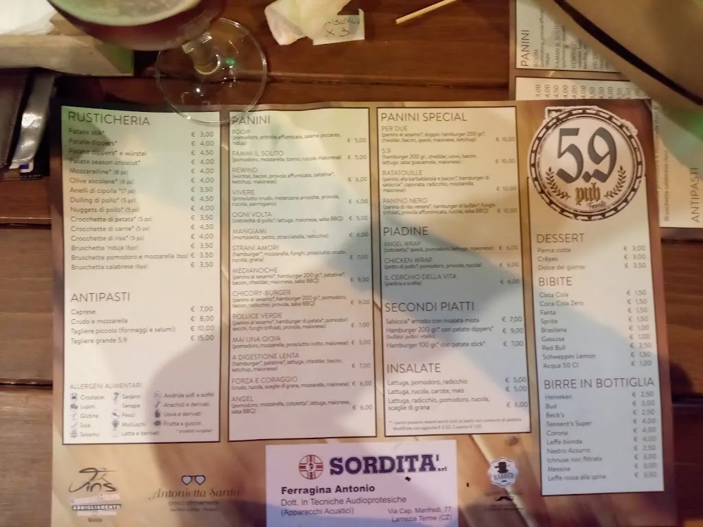 Menu_5.9 pub_San Pietro a Maida_image_1