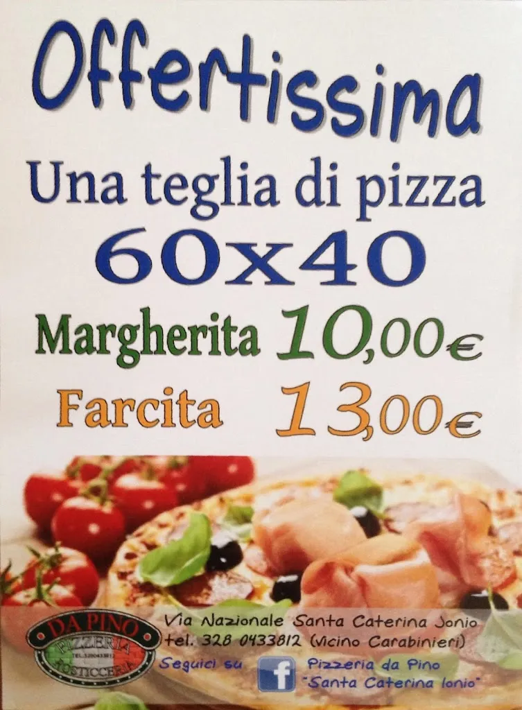 Menu_Pizza al taglio Fast Food da Pino_Santa Caterina dello Ionio Marina_image_1