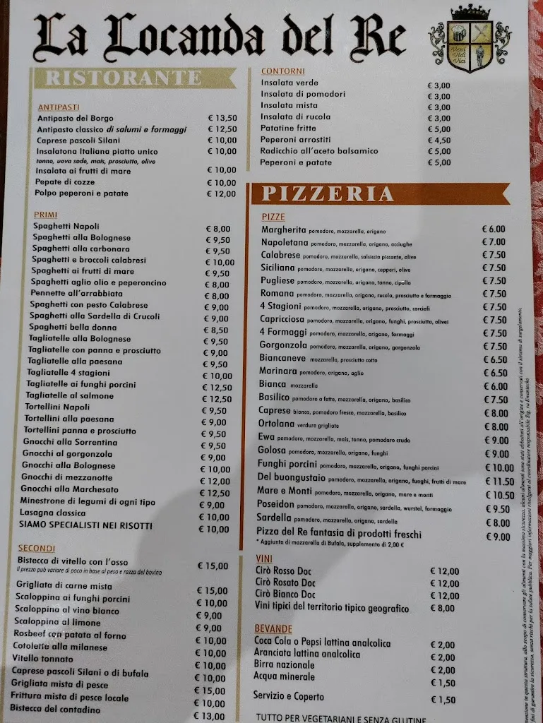 Menu_La locanda del re ristorante pizzeria siamo sempre aperti_Santa Severina_image_4