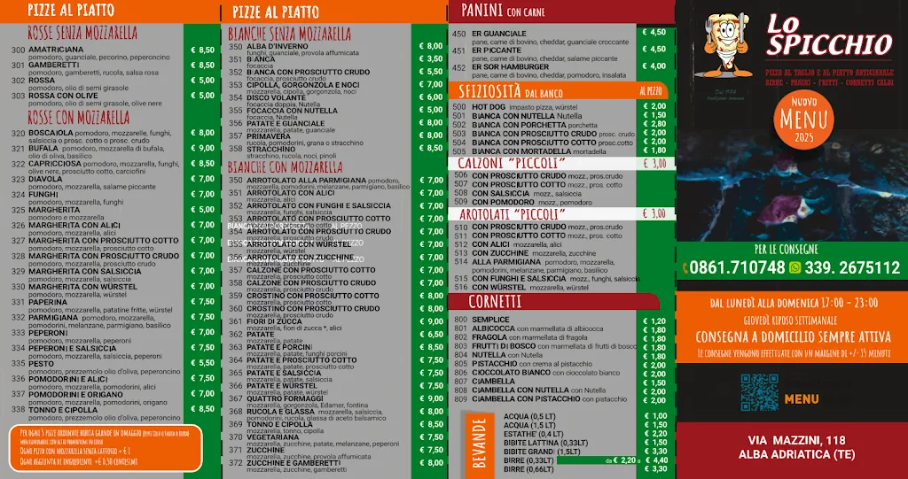 Menu_Pizzeria Lo Spicchio_Alba Adriatica_image_1