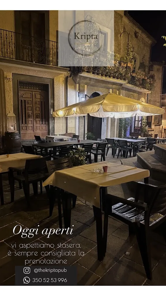 Kripta restaurant in Saracena