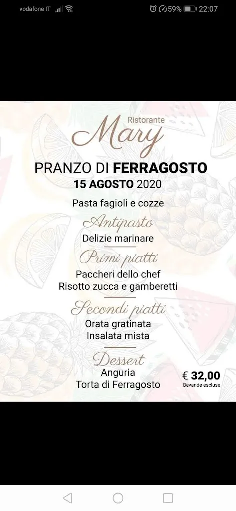Menu_Ristorante Pizzeria Friggitoria Mary_Santa Maria del Cedro_immagine_3