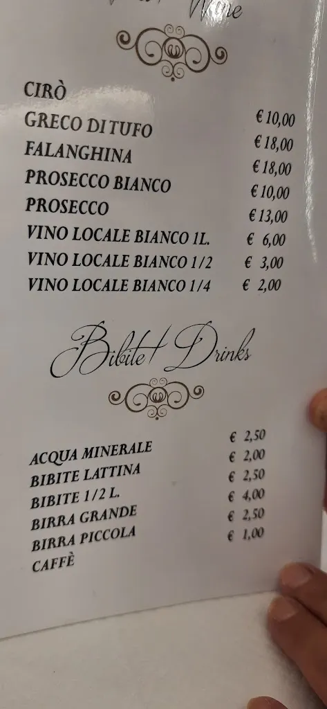 Menu_Ristorante Pizzeria Friggitoria Mary_Santa Maria del Cedro_immagine_4