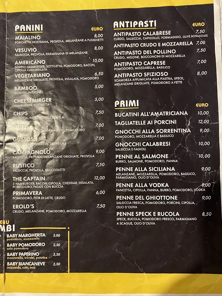 Menu_Erold.S Pub Eraldo Mandate_Santa Maria del Cedro_image_2