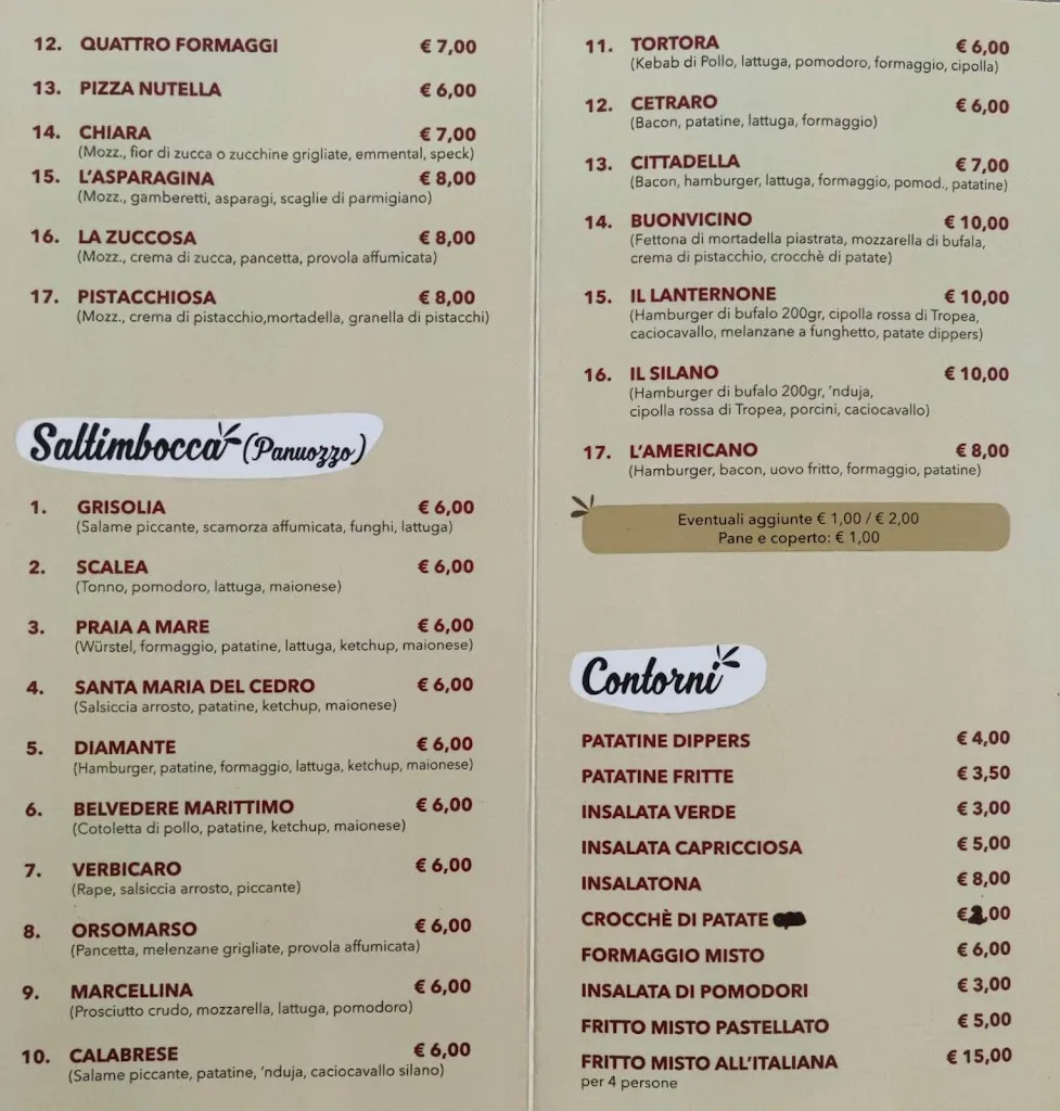 Menu_Pizzeria La Lanterna_Santa Maria del Cedro_immagine_1