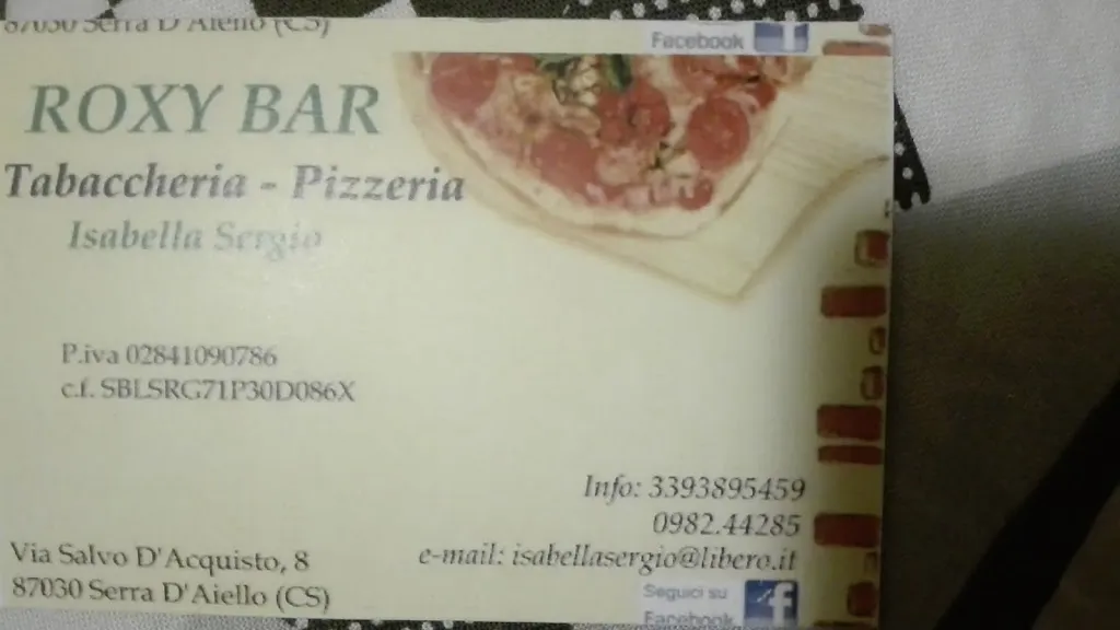 Menu_Roxy Bar Di Isabella Sergio_Serra d'Aiello_image_1