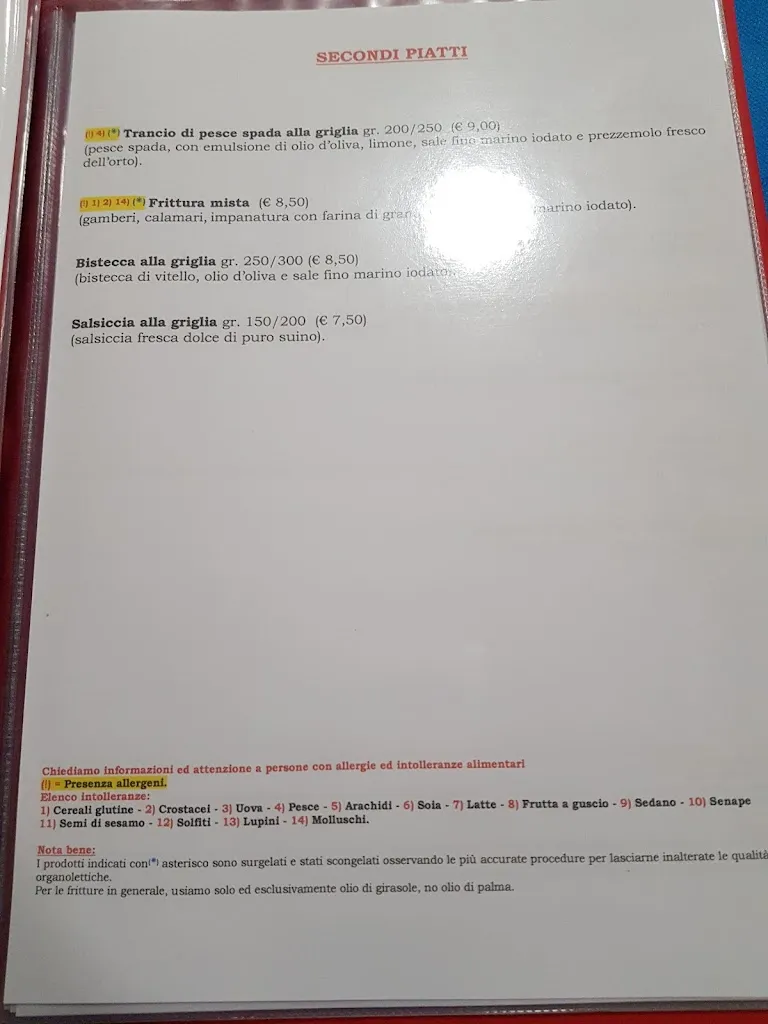 Menu_Pizzeria Le Mimose, Live Music_Scalea_image_2