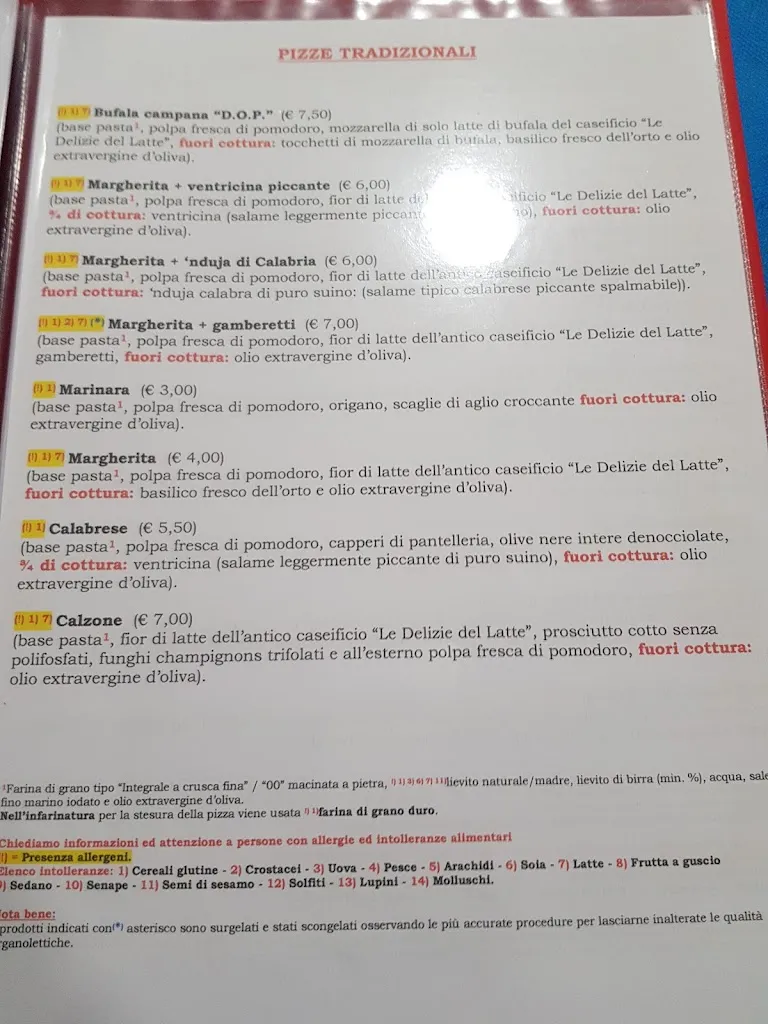 Menu_Pizzeria Le Mimose, Live Music_Scalea_image_3