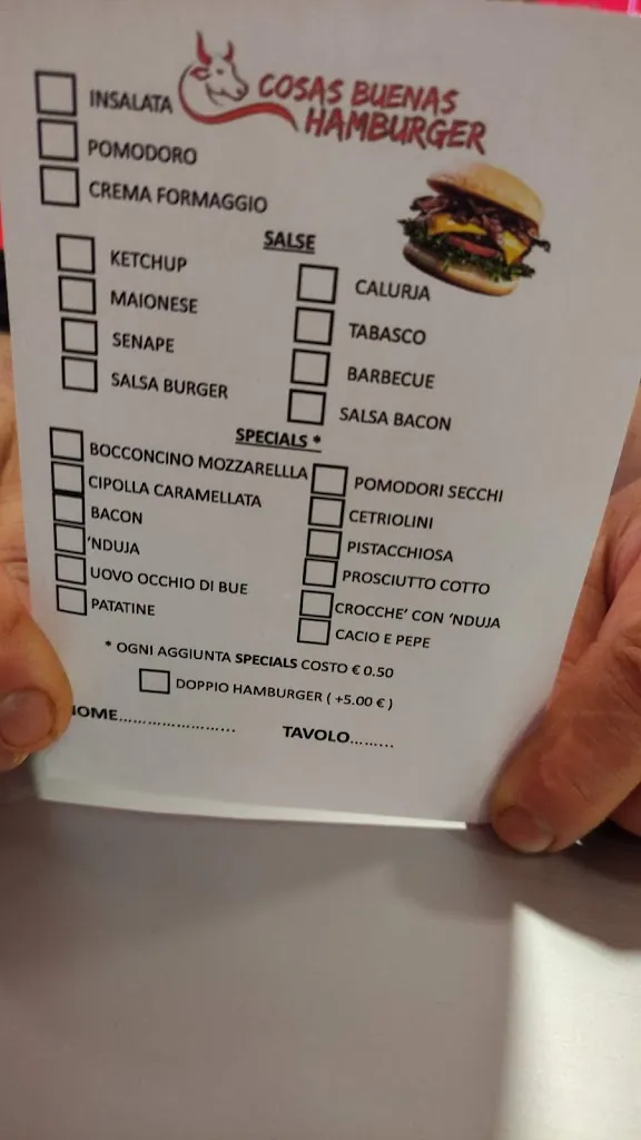 Menu_Cosas Buenas steak house & bistrò_Serra San Bruno_image_1