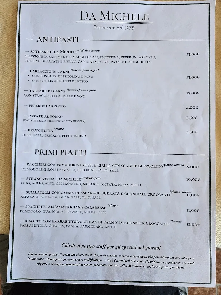 Menu_Ristorante da Michele_Scilla_image_1