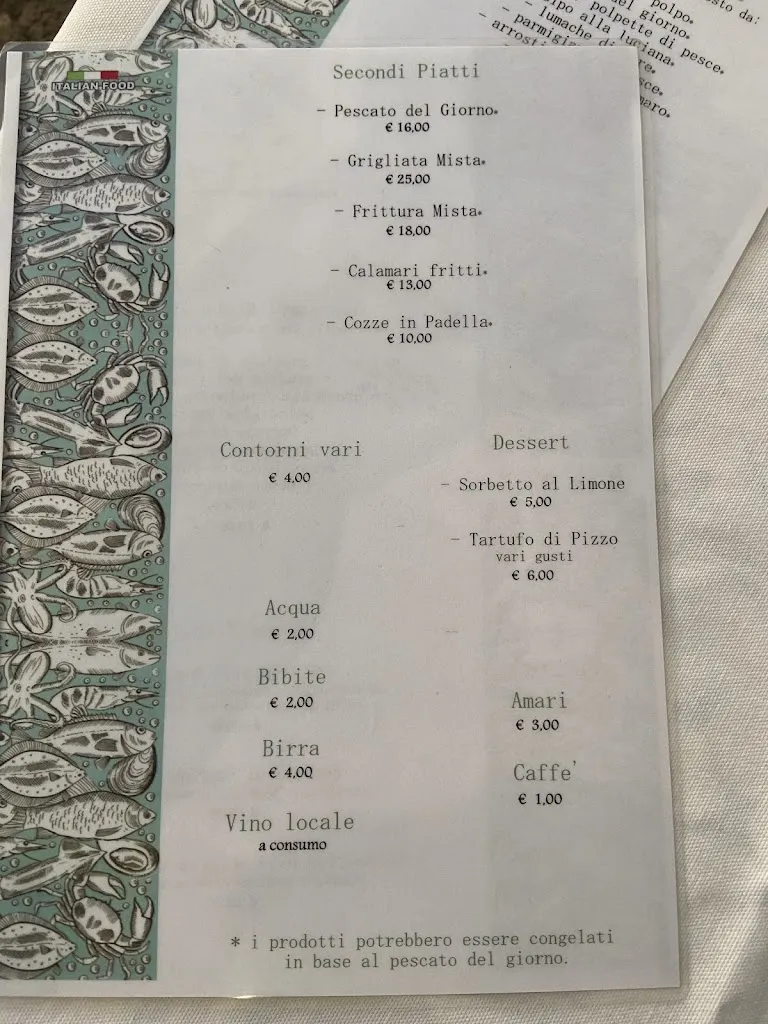 Menu_Da Pippo...ristorante...specialita di pesce_Scilla_immagine_2