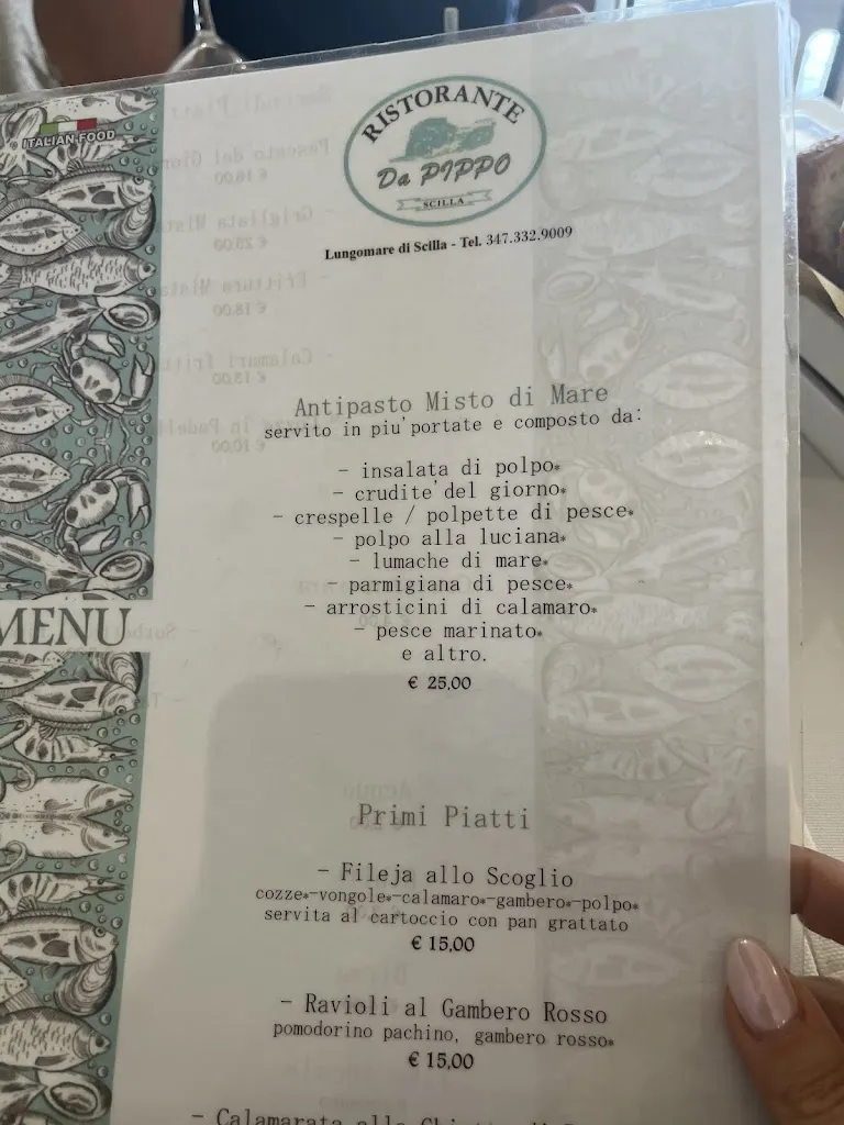 Menu_Da Pippo...ristorante...specialita di pesce_Scilla_immagine_3