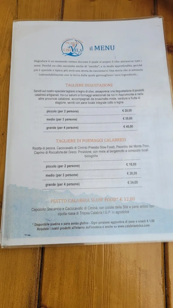 Menu_Casa Vela | Wine Bar, Bistrot, B&B a Chianalea di Scilla_Scilla_image_4
