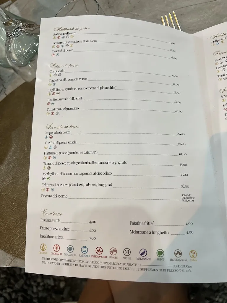 Menu_La Perla Nera Ristorante / Pub_Scilla_image_1