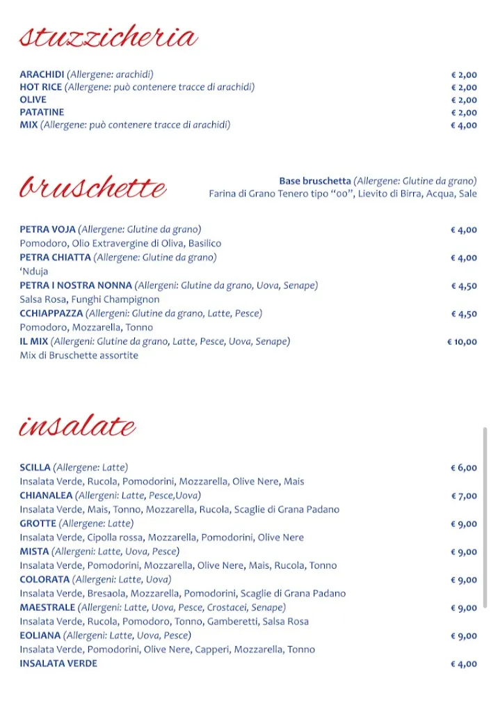 Menu_La Piccola Venezia - Pizzeria Bar Pub_Scilla_image_2