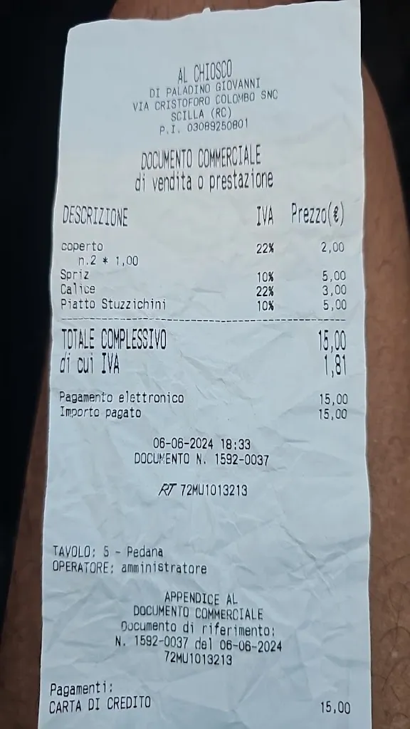 Alfonso Micucci_Il chiosco_Scilla_review