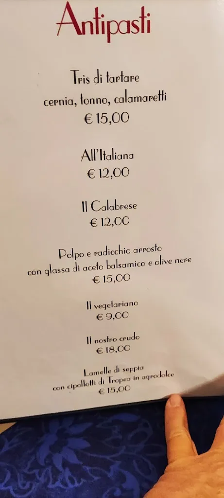 Menu_La Vecchia Hosteria_Siderno_image_3