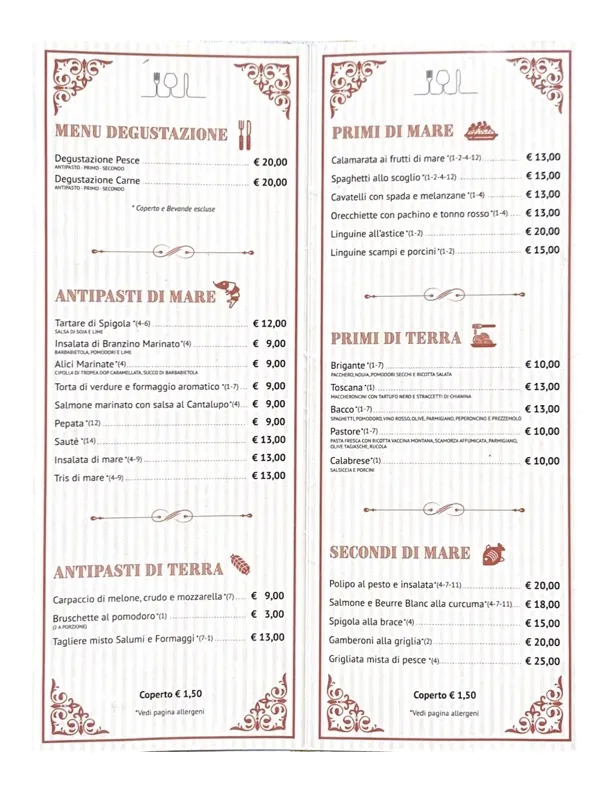 Menu_Osteria N° 1 Ristorante•Pizzeria•Braceria_Sibari_image_3