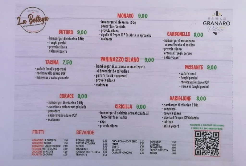 Menu_La bottega del paninazzo silano_Sorbo San Basile_image_2