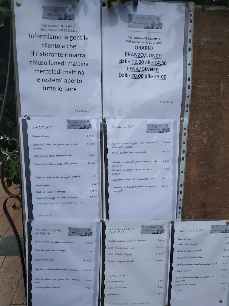 Menu_La Tavola di Melusinda_Soverato Superiore_immagine_1