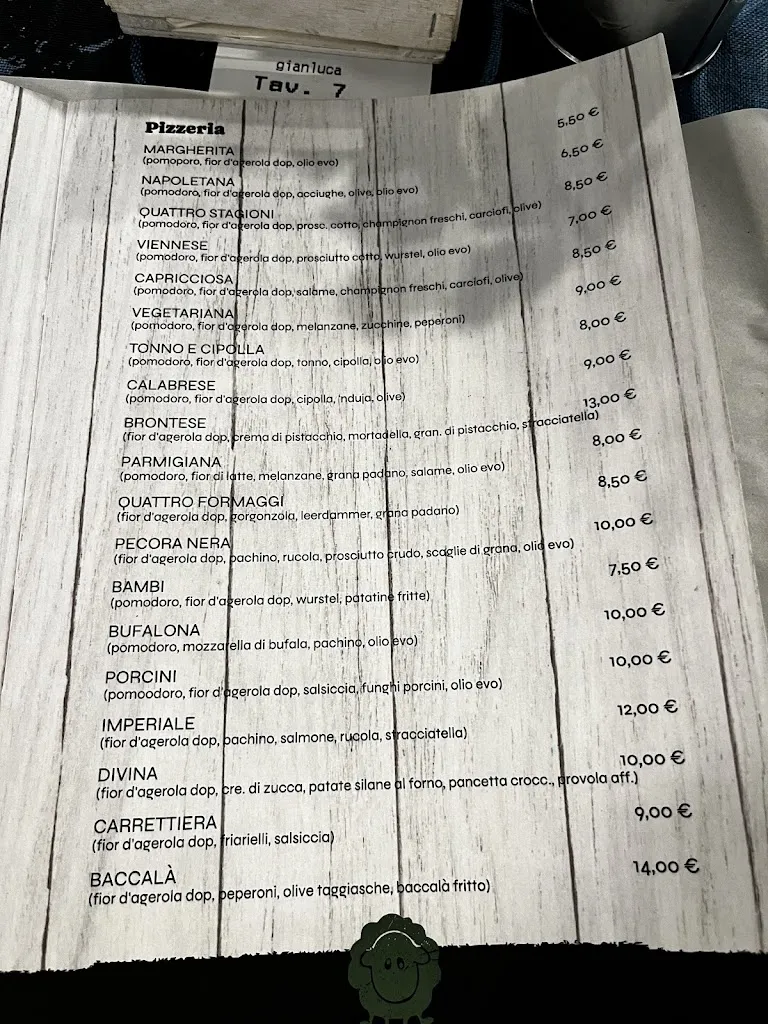 Menü_La pecora Nera - Bar Gastronomia_Soverato Marina_Bild_1