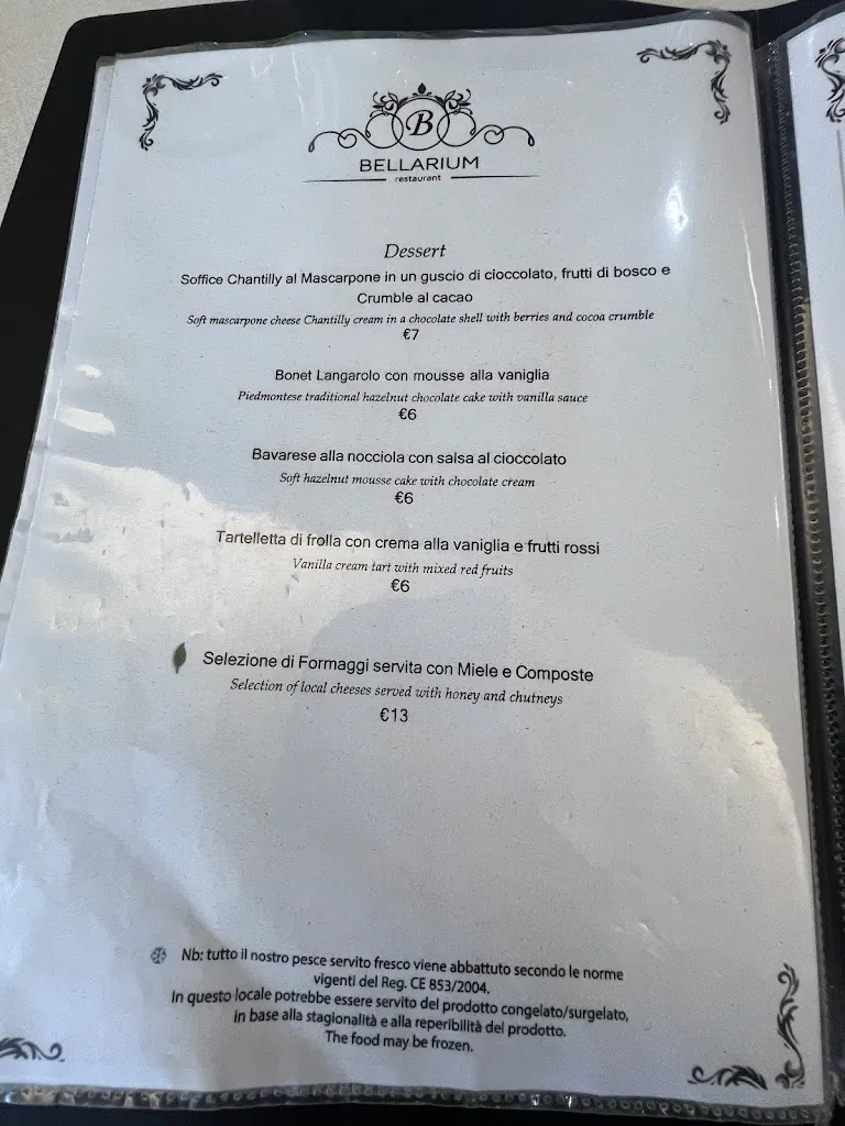 Menu_Bellarium Restaurant Settimo_Settimo_image_3
