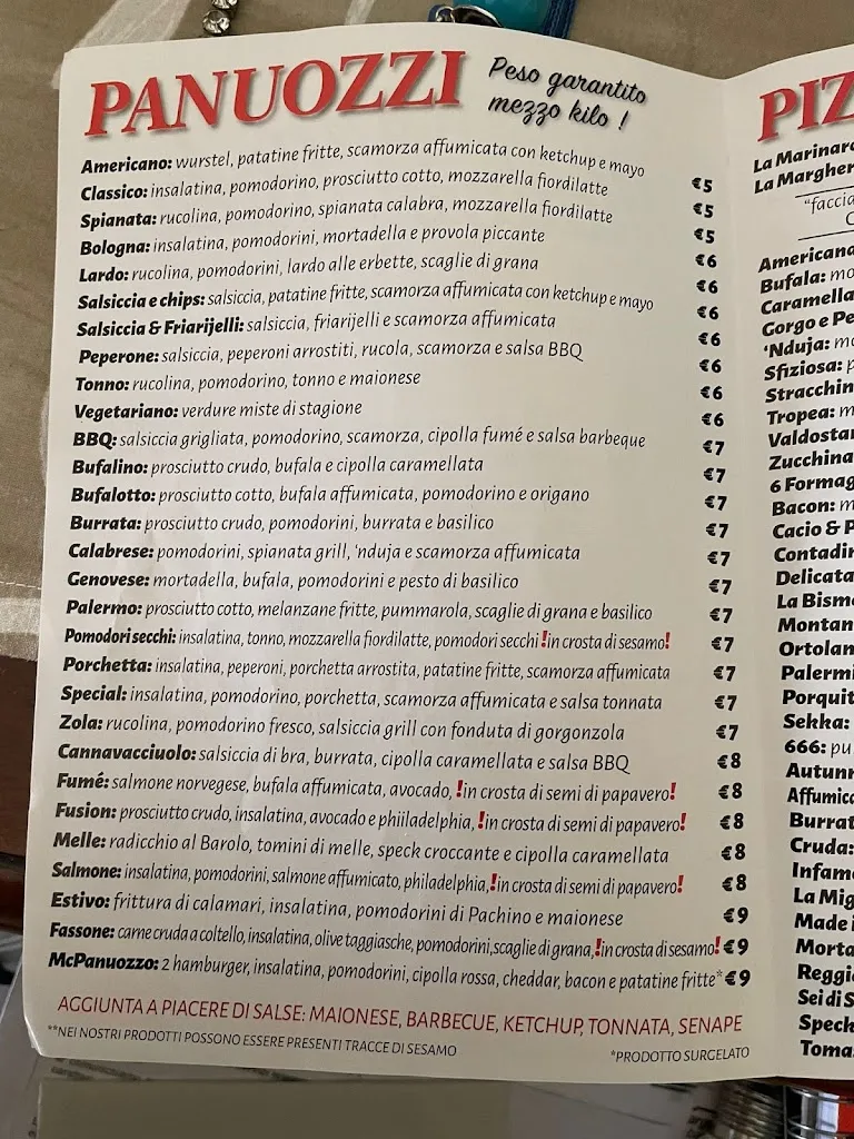 Menu_100% Made in Italy - panuozzi e pizze da asporto_Settimo_image_2
