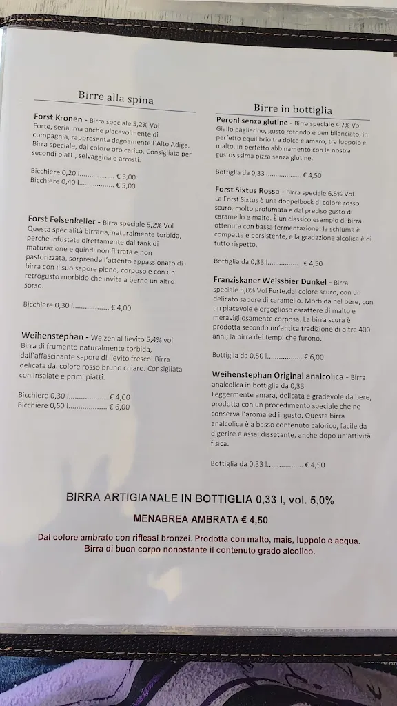 Menu_Ristorante Pizzeria Aroma di Trento_Trenta_image_1