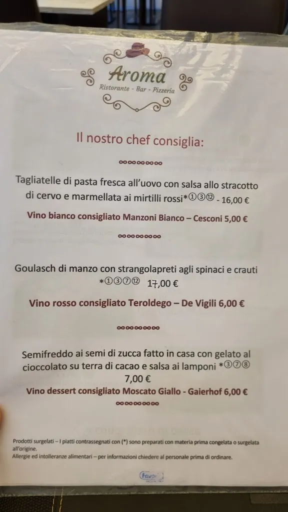 Menu_Ristorante Pizzeria Aroma di Trento_Trenta_image_4