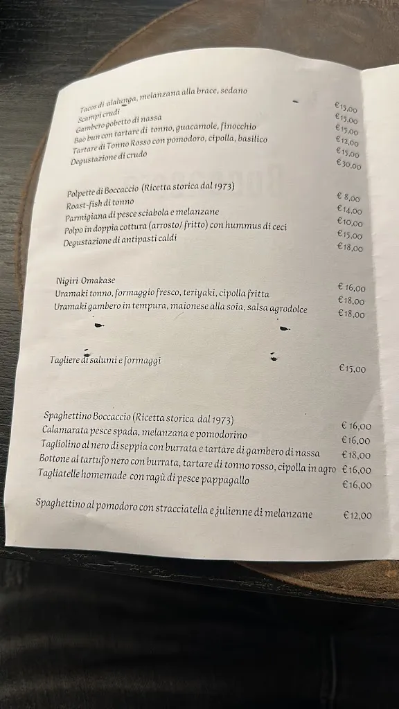 Menu_Boccaccio Il Pescatore_Villa San Giovanni_image_2