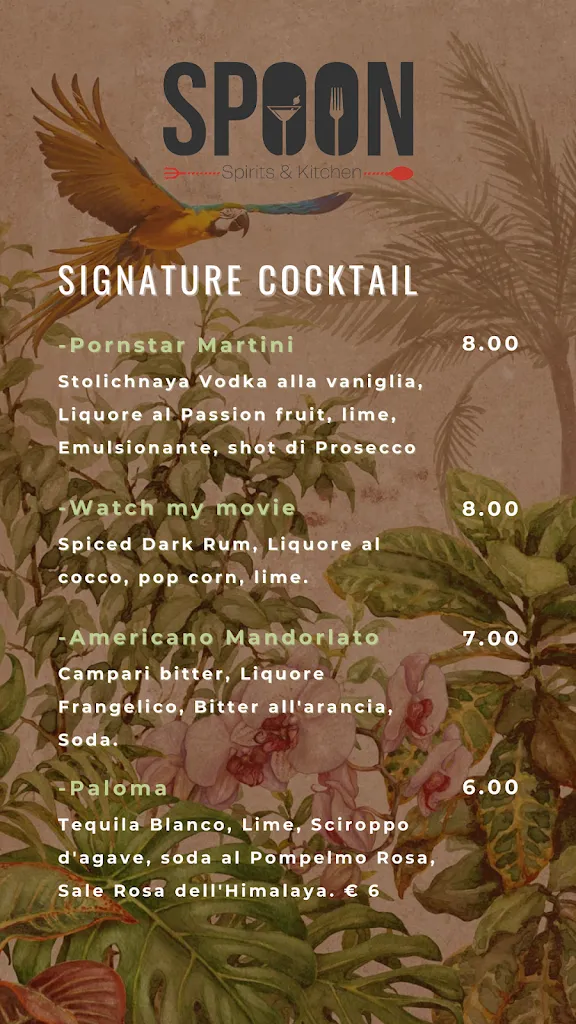 Menü_Spoon - Spirits & Kitchen_Trebisacce_Bild_4