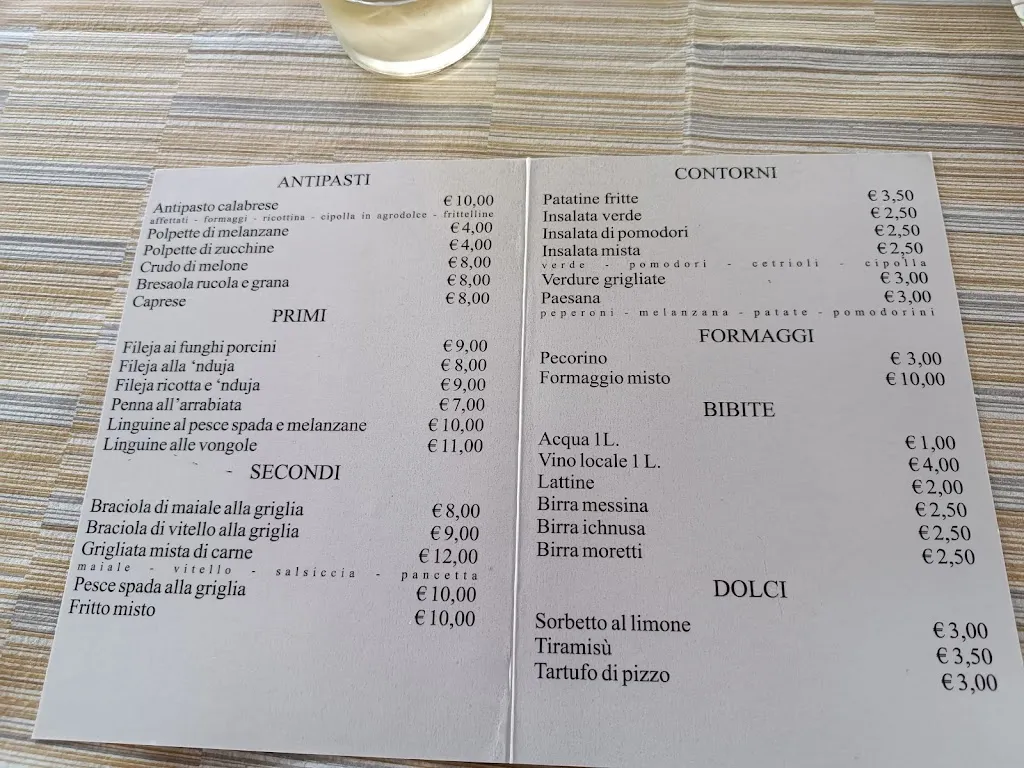 Menu_Bar Trattoria La Cresta_Zungri_image_1