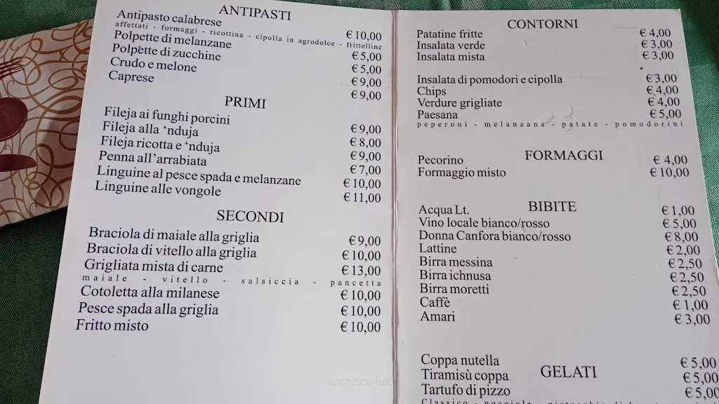 Menu_Bar Trattoria La Cresta_Zungri_image_3