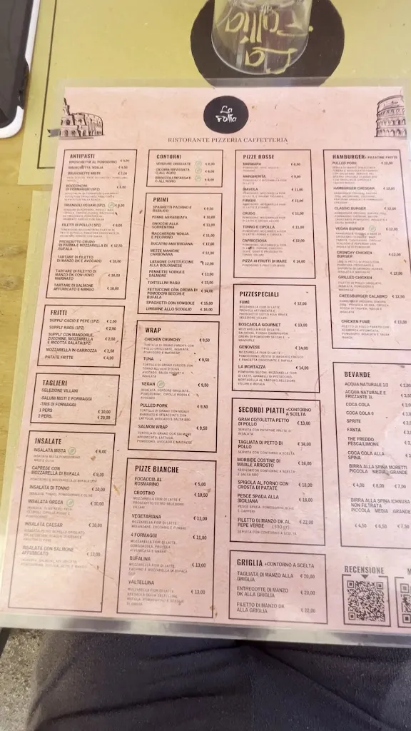 Menu_Trattoria Pizzeria bar La Follia_Weather Station_image_4