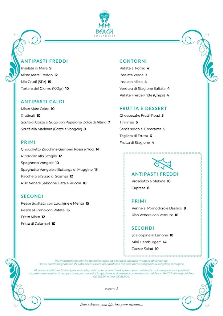 Menu_Mimì Beach - Fossacesia_Fossacesia_immagine_2