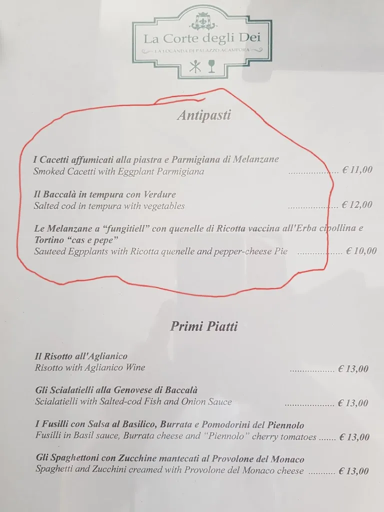 Menu_La Corte Degli Dei_Agerola_immagine_4