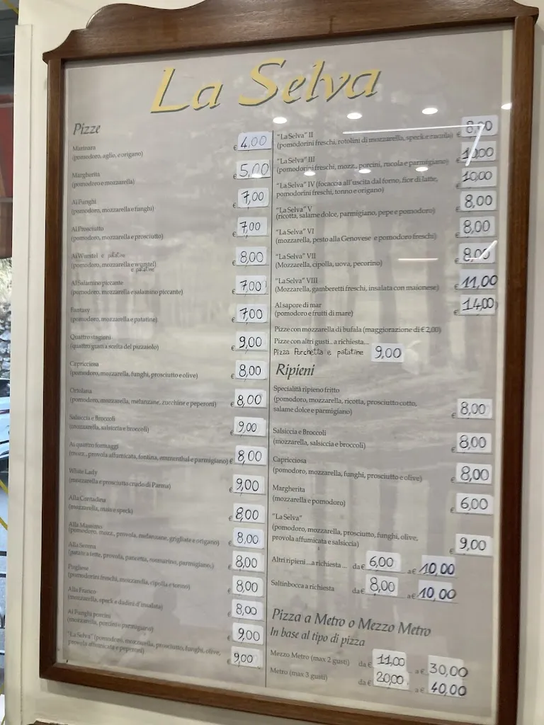 Menu_Restaurant La Selva Di Fusco Antonio_Agerola_image_1