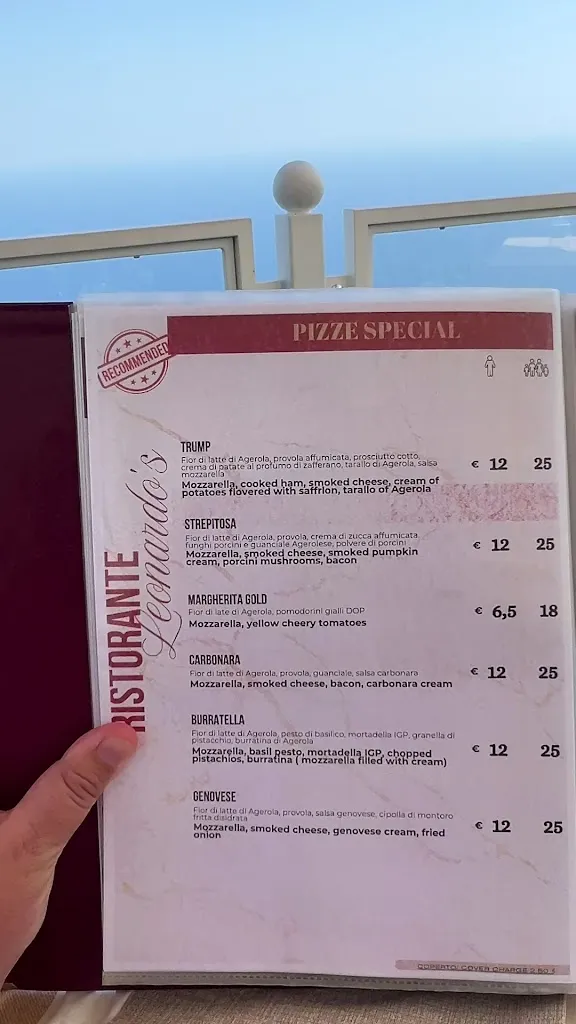 Menu_Ristorante Leonardo's_Agerola_immagine_1