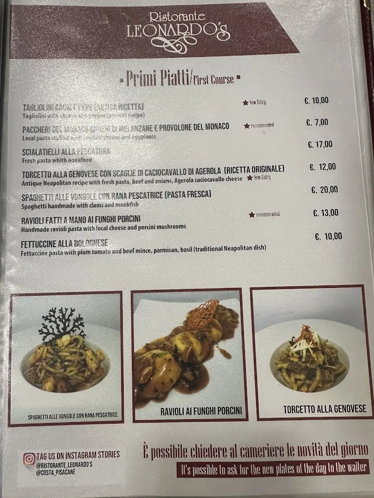 Menu_Ristorante Leonardo's_Agerola_immagine_2