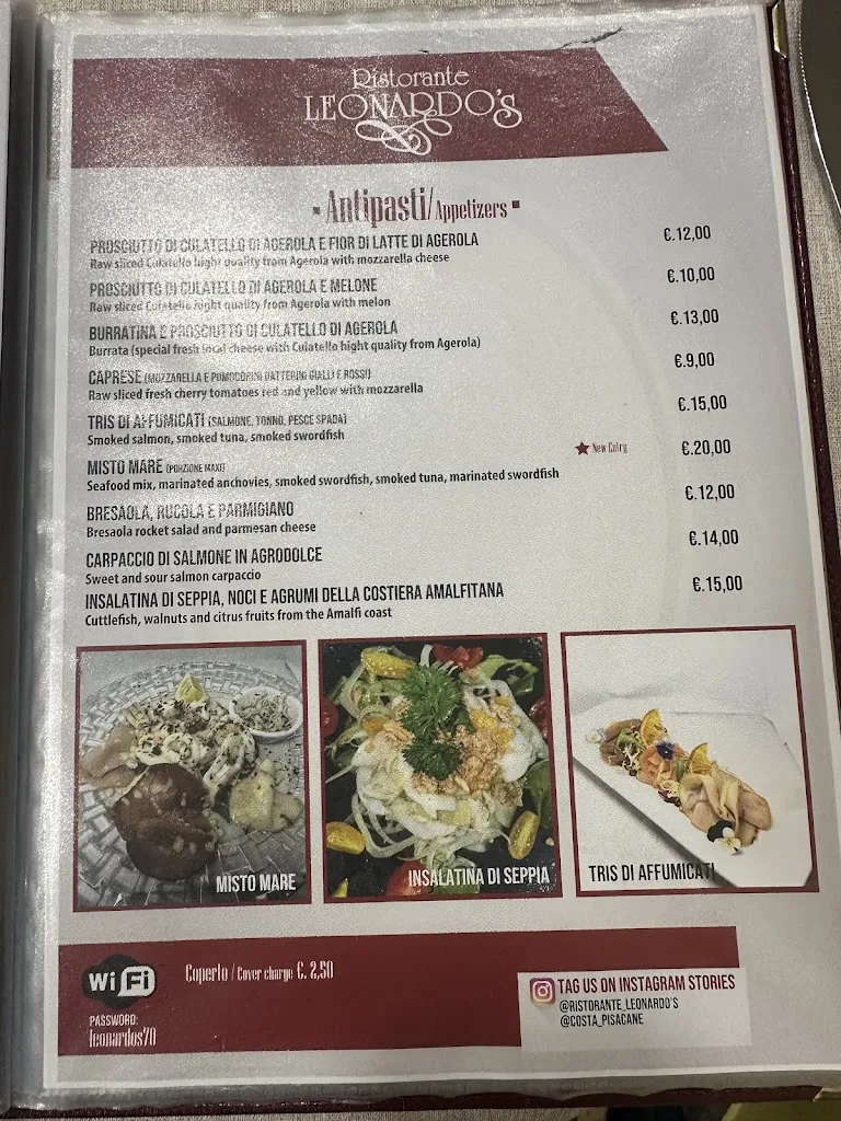 Menu_Ristorante Leonardo's_Agerola_immagine_4