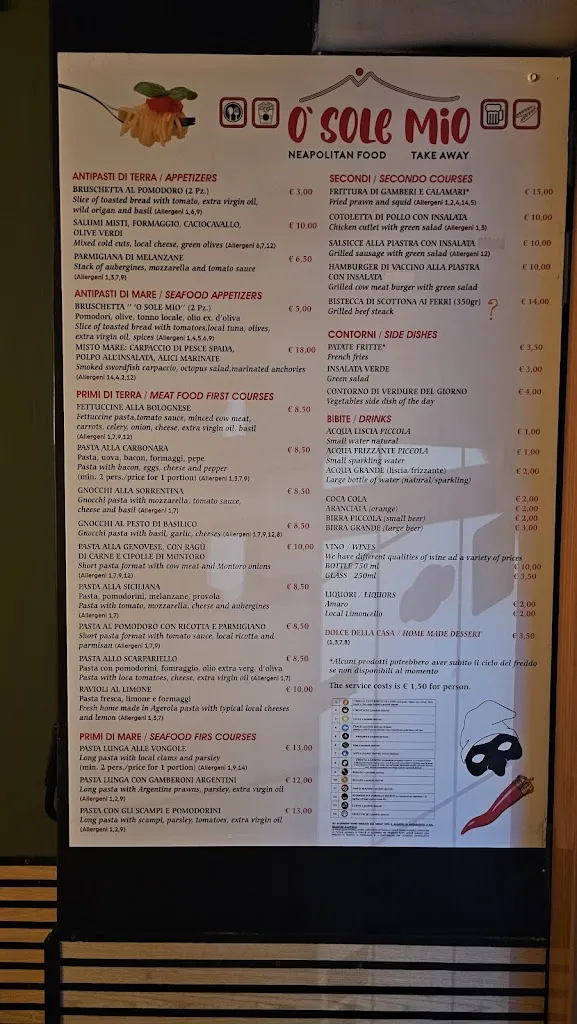 Menu_Ristorante Take Away 'O SOLE MIO Neapolitan Food Agerola_Agerola_image_1