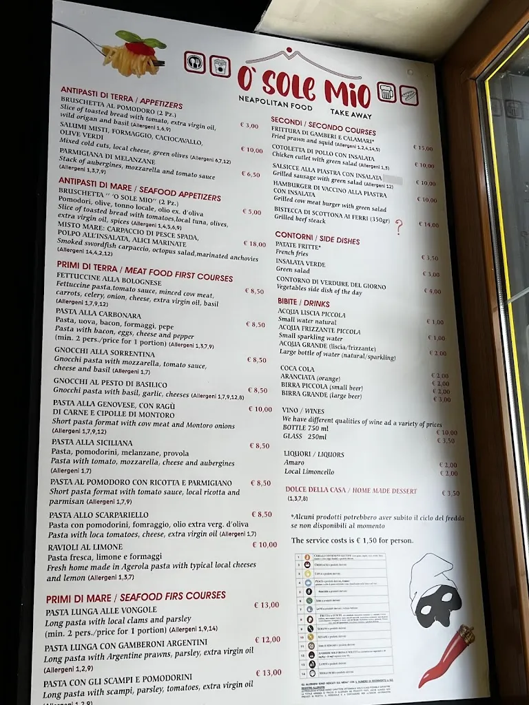 Menu_Ristorante Take Away 'O SOLE MIO Neapolitan Food Agerola_Agerola_image_2