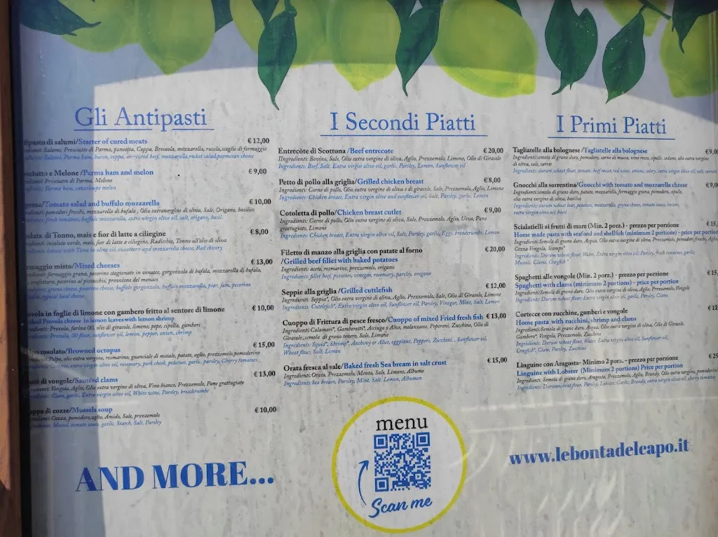 Menu_Le Bontà del Capo_Agerola_image_1